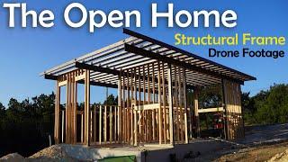 Open Home Steel Structure Construction Drone Flythrough
