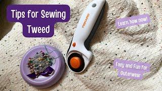 How to Sew with Tweed Fabric | Tips for Sewing with Tweed | Edge Finishing & Fabric Prep