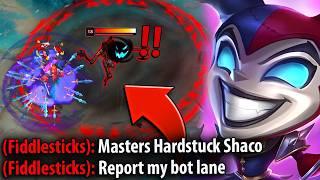 TOXIC FIDDLESTICKS GETS THE PINK WARD TREATMENT! (CALLED ME HARDSTUCK)