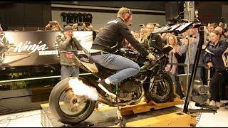 326BHP Kawasaki H2R spits flames on Dyno @ Motorbeurs Utrecht HD 1080