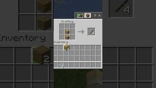 How To Make A Bow In Minecraft #Shorts