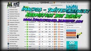 iMacros - Twitter Retweet | AddMeFast BOT Script