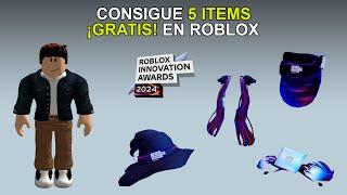 CONSIGUE 5 ITEMS GRATIS EN ROBLOX | Evento Roblox Innovation Award 2024