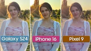 iPhone 16 vs. Samsung S24 vs. Pixel 9 Camera Comparison!