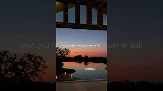 Best sunset in Jimbaran - RIMBA by AYANA Bali