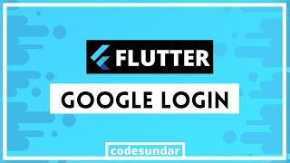 Flutter Google Sign In with Example | Flutter 2.0+ | codesundar