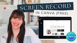 Create Easy Screen Recordings (with your face) in Canva FREE