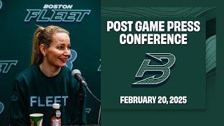 Fleet Post Game Press | Fleet at Ottawa Charge | February 20, 2025