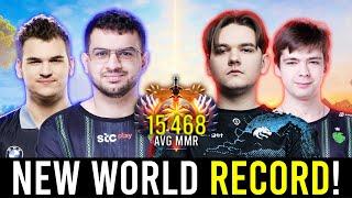 "NEW DOTA WORLD RECORD with the MOST HIGHEST AVG MMR GAME EVER!" (15,468) - YATORO'S POV!