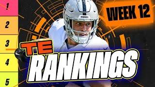  NEW Top 15 TE RANKINGS for Week 12 Fantasy Football  | Fantasy Football Rankings