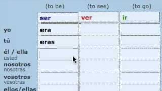 Pretérito Imperfecto Irregular (Imperfect - Irregular verbs)