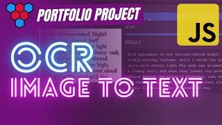 Image to Text Conversion with JavaScript // OCR (Optical Character Recognition)