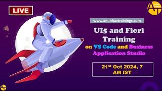 SAP Fiori Training || UI5 and OData Training || VS Code Fiori Development || Live demo on 21 Oct @7