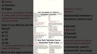 Measurement Units used in Land - #naibtehsildaar Uploaded on TRIPLE S TELEGRAM