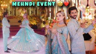Rabeeca and Hussain | mehndi event ️ | Rabeeca Khan | #rabesain