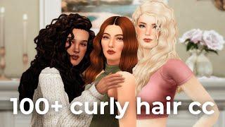 maxis match curly hair cc (100+ links!) | sims 4 cc finds