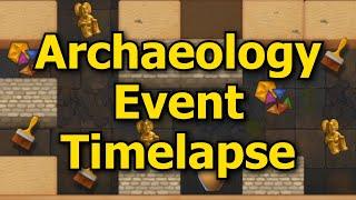 Forge of Empires: 2021 Archaeology Event Full Playthrough (Excavation Minigame Timelapse)