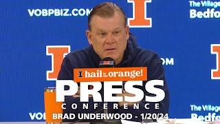 Illini MBB | Coach Brad Underwood Press Conference 1/20/24