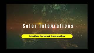 Solar Forecasting Automation