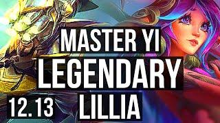 YI vs LILLIA (JNG) | Penta, Legendary, 71% winrate, 34/5/1 | EUW Master | 12.13