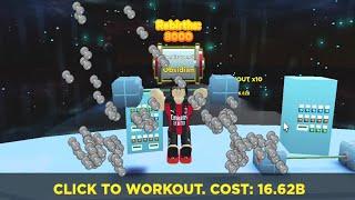 8000th Rebirth Speedrun with 10x Workout on Strongman Simulator Roblox