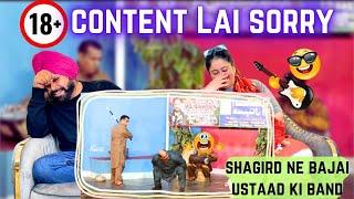 Preet Bani React on Nasir Chinyoti Ne Ustad Ki Band Vaja Di -  content lai pehlaan hi Maazrat 