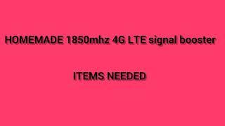 Homemade portable 1800mhz 4g LTE signal booster || even worked in no network village || AMAZING