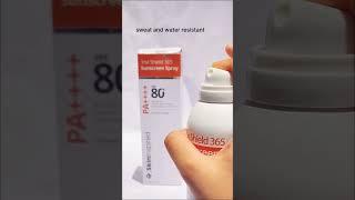 sunscreen spray ️‍#sunscreen#skininspired#tan#spf80+#tredningshorts #viralvideo #ugc #videography