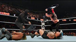 OTC Roman Reigns save Seth Rollins from Bronson Reed Seth Join with OTC agains Bronson & Bloodline