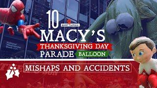 10 Macy's Thanksgiving Day Parade Balloon Accidents and Mishaps - Giant Parade Balloons of Chaos