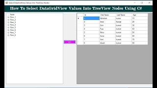 How To Select DataGridView Values Into TreeView Nodes Using C#