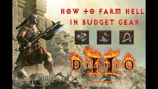 How To Farm Hell With A Budget Geared Whirlwind Barbarian - Diablo 2 Resurrected Beginner Guide