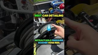 The BEST Car Detailing Retractable Pressure Washer Hose Reel Setup