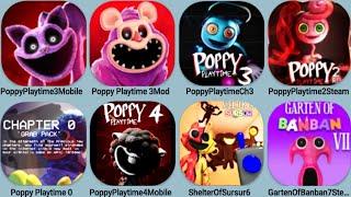 Poppy Playtime 3 Mobile Vs Poppy Playtime 3 Mod, Poppy 4 Mobile, Poppy Playtime 0, Shelter 6,Banban7