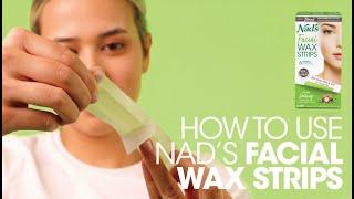 How to use Nad's Facial Wax Strips | Step by step tutorial for facial hair removal | Upper lip hair