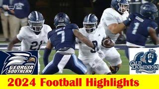 Georgia Southern vs Old Dominion Football Game Highlights 10 24 2024