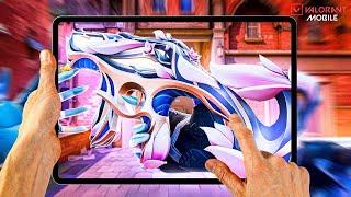 NEW HANDCAM VALORANT MOBILE GAMEPLAY (120 FPS & iPad) 