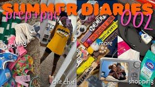 SUMMER DIARIES S2EP2 ️ II prep and pack with me, shopping, packing, cheer practice, + more II