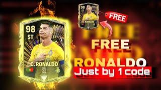 How to get Free Ronaldo 98 OVR in FC Mobile|Fc mobile reedem/Product code to get ronaldo#fcmobile