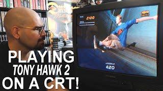 Tony Hawk's Pro Skater 2 for PlayStation on a CRT (Memory Lane)