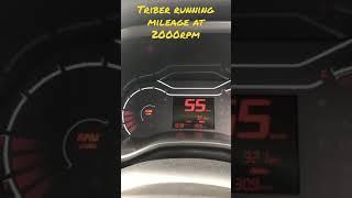 Triber mileage test without AC