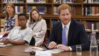 Prince Harry visits the London School of Hygiene & Tropical Medicine