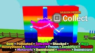 I Grew EVERY MUTATION On DRAGON PEPPER To Make TRILLIONS In Roblox Grow A Garden...