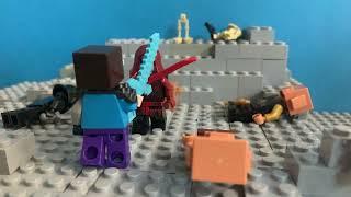 Lego reality war herobrine vs nether king and wither skeleton warrior