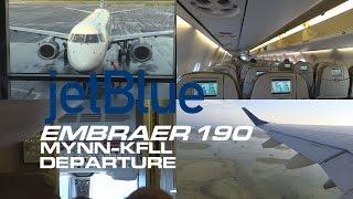 jetBlue | Departure to Ft Lauderdale | Embraer 190 | N183JB