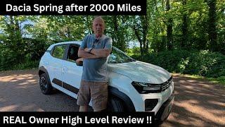 DACIA SPRING 2000 miles UPDATE: What has gone wrong, what is right, should you buy one? #EVDANCE