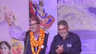Paan Singh recites a poem by Girish Tiwari "Girda" - Kavi Sammelan - Uttarakhand Mahotsav Lucknow