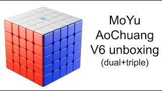 MoYu AoChuang V6 unboxing (Dual and triple track)