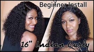 Watch me Install this Wig| 16 Inch Human Hair| *Beginner Install* | Playgirl22Extensions| Trinidad