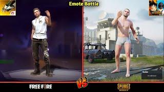 FREE FIRE VS PUBG EMOTE BATTLE - Who Will WinSatisfying Video